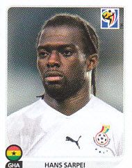 Hans Sarpei Ghana samolepka Panini World Cup 2010 #323